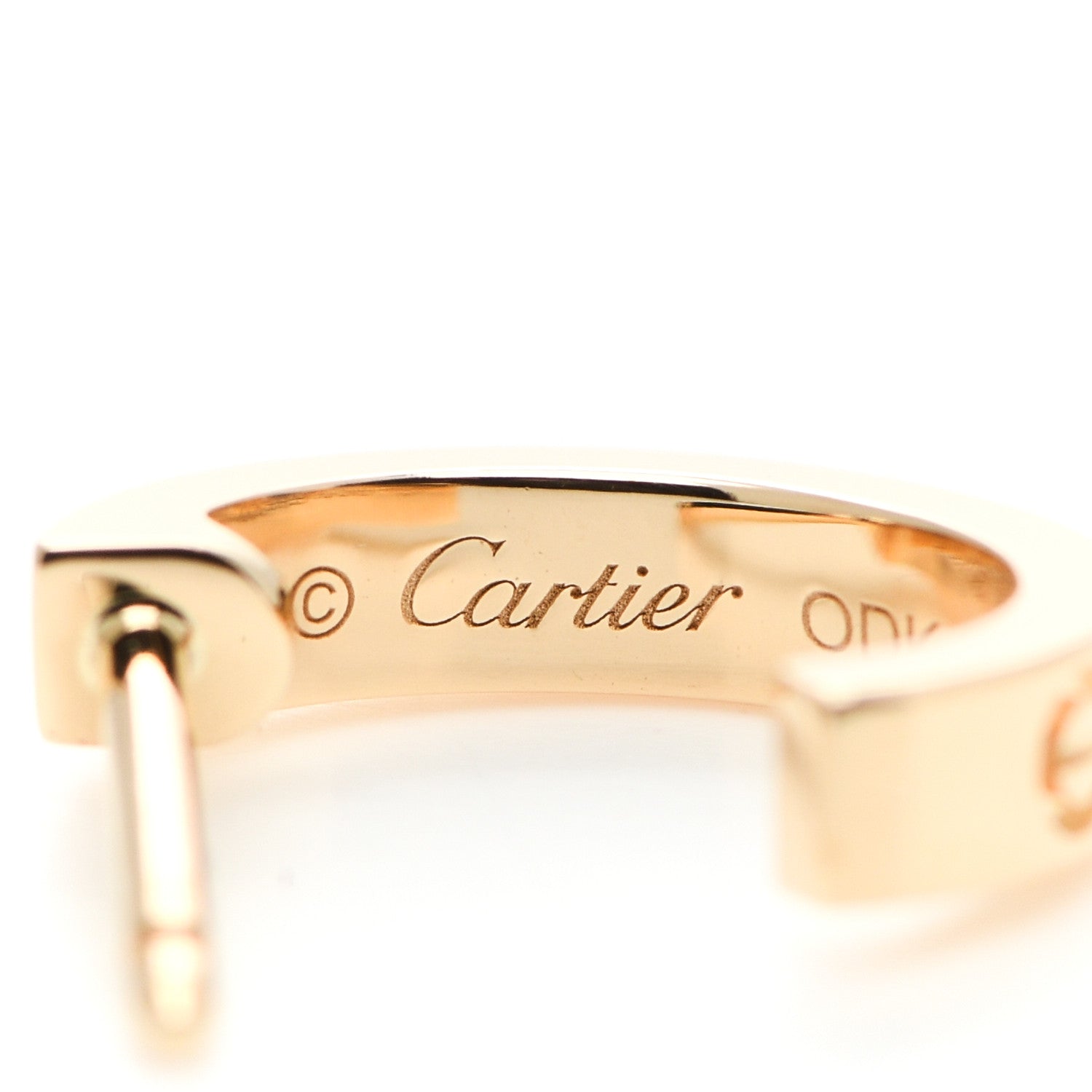 Cartier 18K Yellow Gold Small LOVE Hoop Earrings 4 of 6