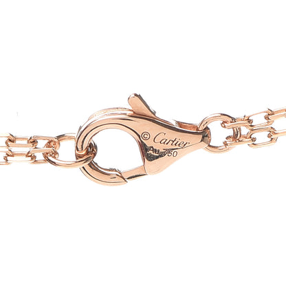 Cartier 18K Pink Gold 2 Diamond LOVE Necklace 4 of 6