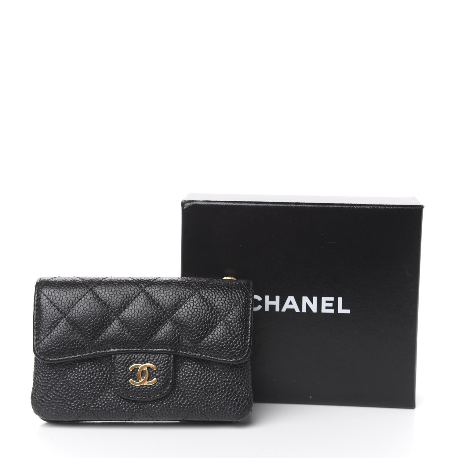 Chanel Caviar Quilted Coin Purse Black 9 of 9