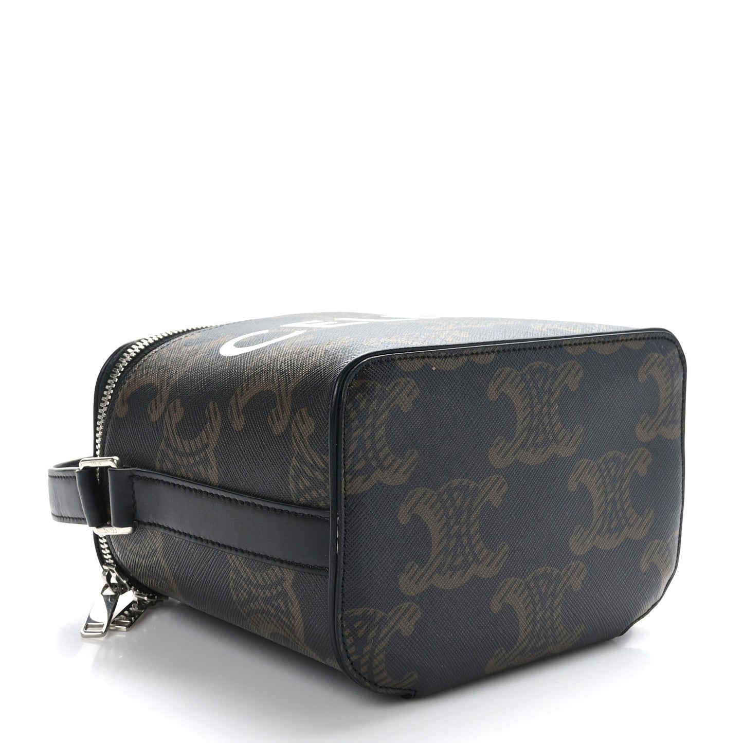 Triomphe Canvas Vanity Crossbody Bag Black