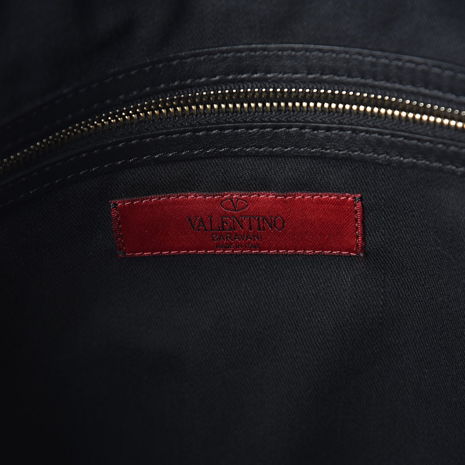 Valentino Garavani Vitello Rockstud Dome Shopper Black 6 of 13