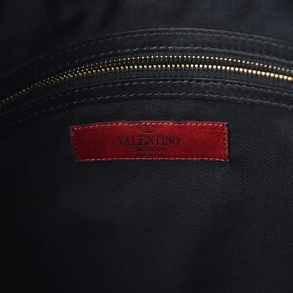 Valentino Garavani Vitello Rockstud Dome Shopper Black 6 of 13