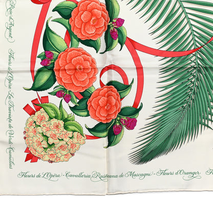 Hermes Silk Fleurs De L'Opera Scarf 90 5 of 6