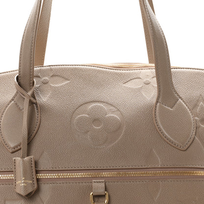 Louis Vuitton Empreinte Monogram Giant Travel Bag Tourterelle Creme 7 of 11