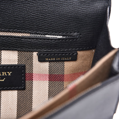 Burberry Grainy Calfskin Broguing Tassel Small Macken Crossbody Bag Black 6 of 14