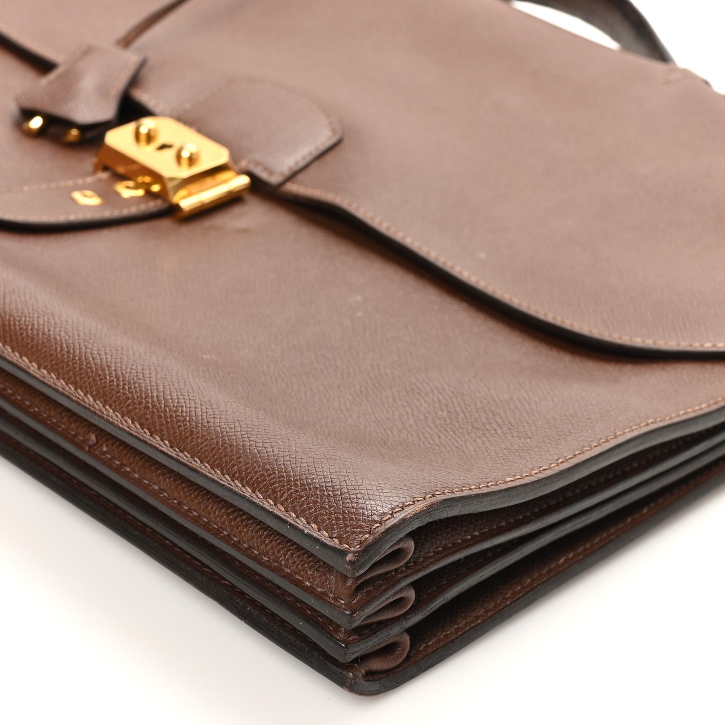 Courchevel Sac A Depeches 41 Briefcase Noisette