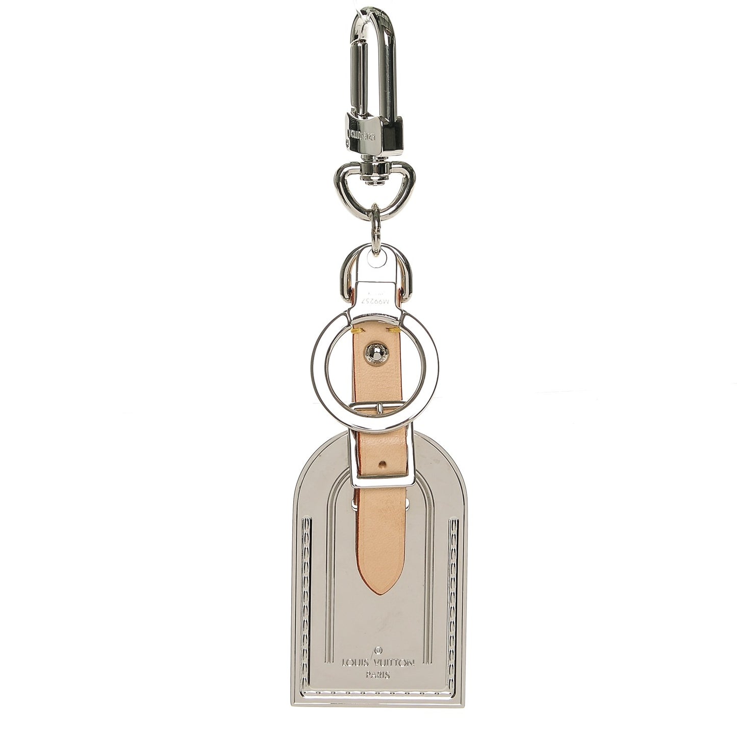 Metal Luggage Tag Key Holder Silver