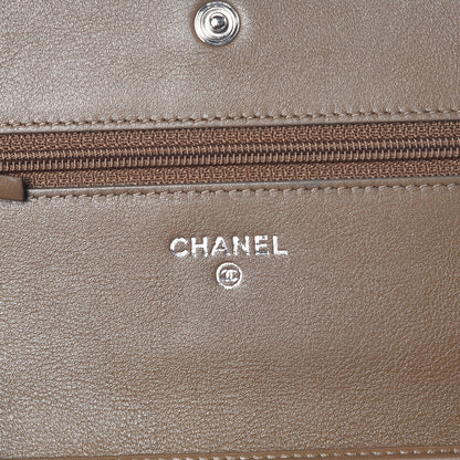 Chanel Caviar Timeless CC Wallet On Chain WOC Brown 6 of 13