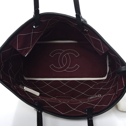 Chanel Grained Calfskin Shopping Fever Tote White 6 of 12