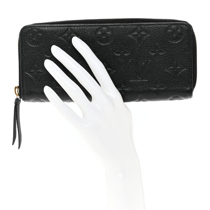 Louis Vuitton Empreinte Clemence Wallet Black 2 of 8