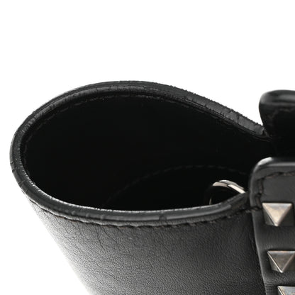 Valentino Garavani Vitello Rockstud Double Handle Tote Black 10 of 10