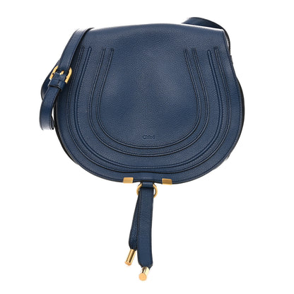 Chloe Calfskin Medium Marcie Round Crossbody Bag Royal Navy 1 of 11