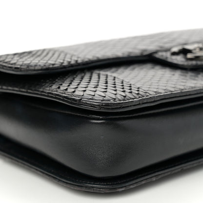 Chanel Snakeskin Medium Perfect Edge Flap Black 8 of 10