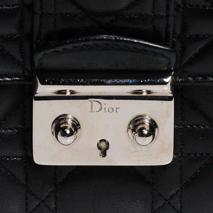 Christian Dior Lambskin Cannage Medium Miss Dior Flap Black 9 of 10