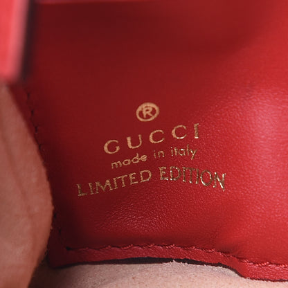 Gucci GG Supreme Monogram Kingsnake Heart Embroidered Chain Wrist Wallet Multicolor 6 of 9