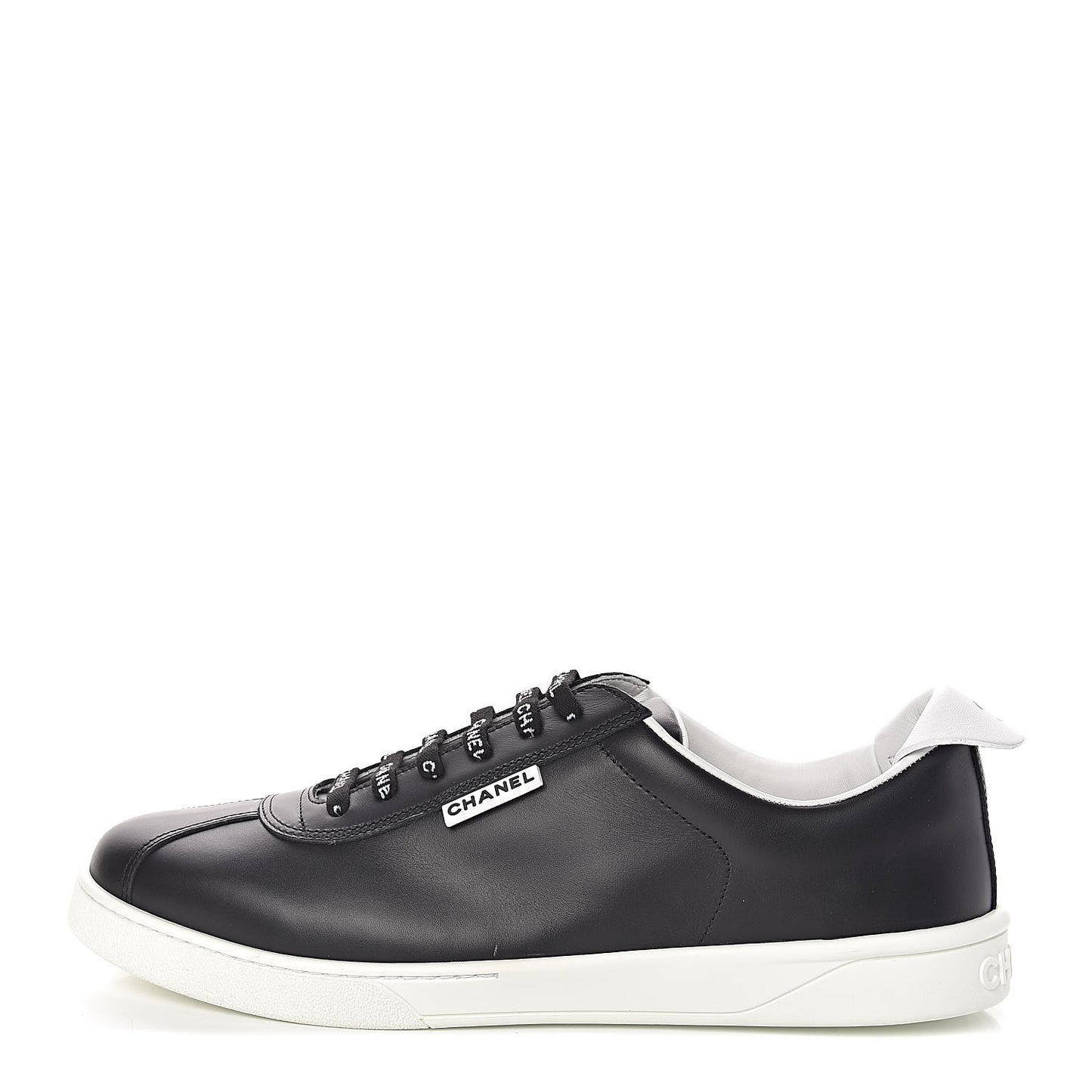 Calfskin Mens Sneakers 45 Black