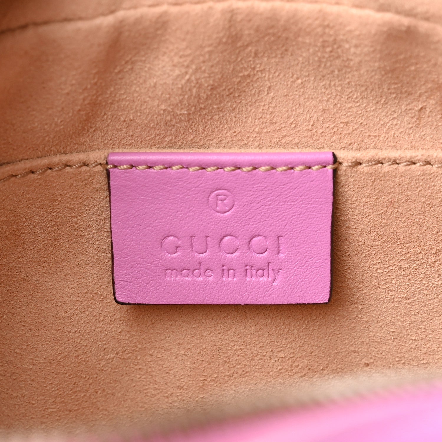 Gucci Calfskin Matelasse Small GG Marmont Chain Shoulder Bag Candy Mousse 6 of 10