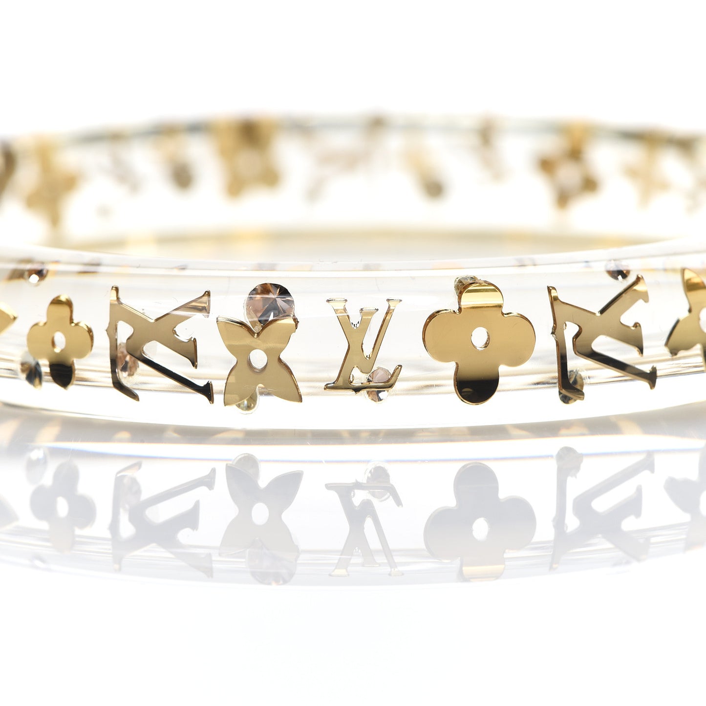 Resin Swarovski Medium Inclusion Bracelet PM Transparent