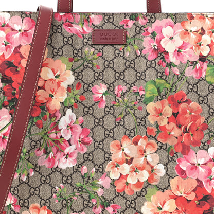 Gucci Soft GG Supreme Monogram Blooms Vertical Tote Beige Multicolor Dry Rose 8 of 10