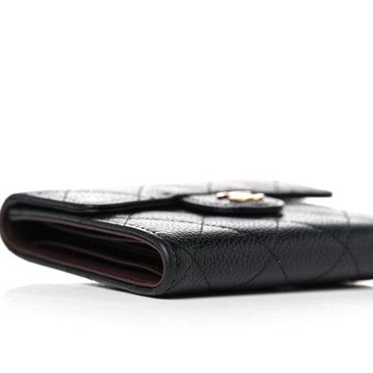 Chanel Caviar Quilted Compact Flap Wallet Black 9 of 19