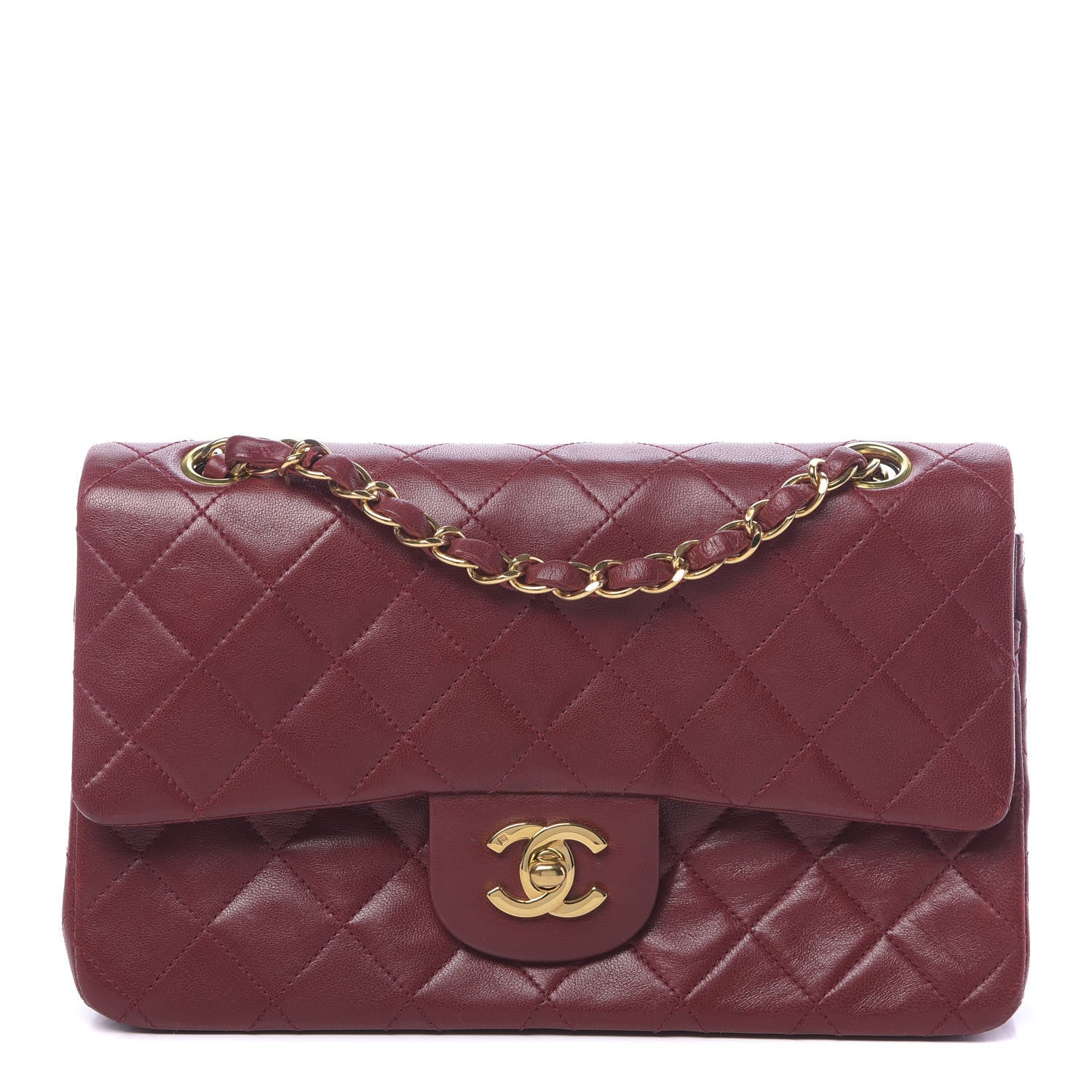 Chanel Lambskin Quilted Small Double Flap Red 1 of 12
