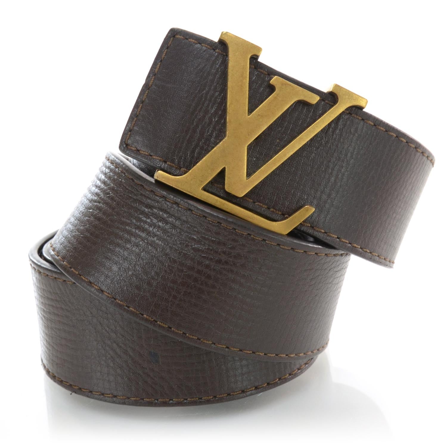 Louis Vuitton Utah LV Initiales Belt 100 40 Coffee 5 of 5
