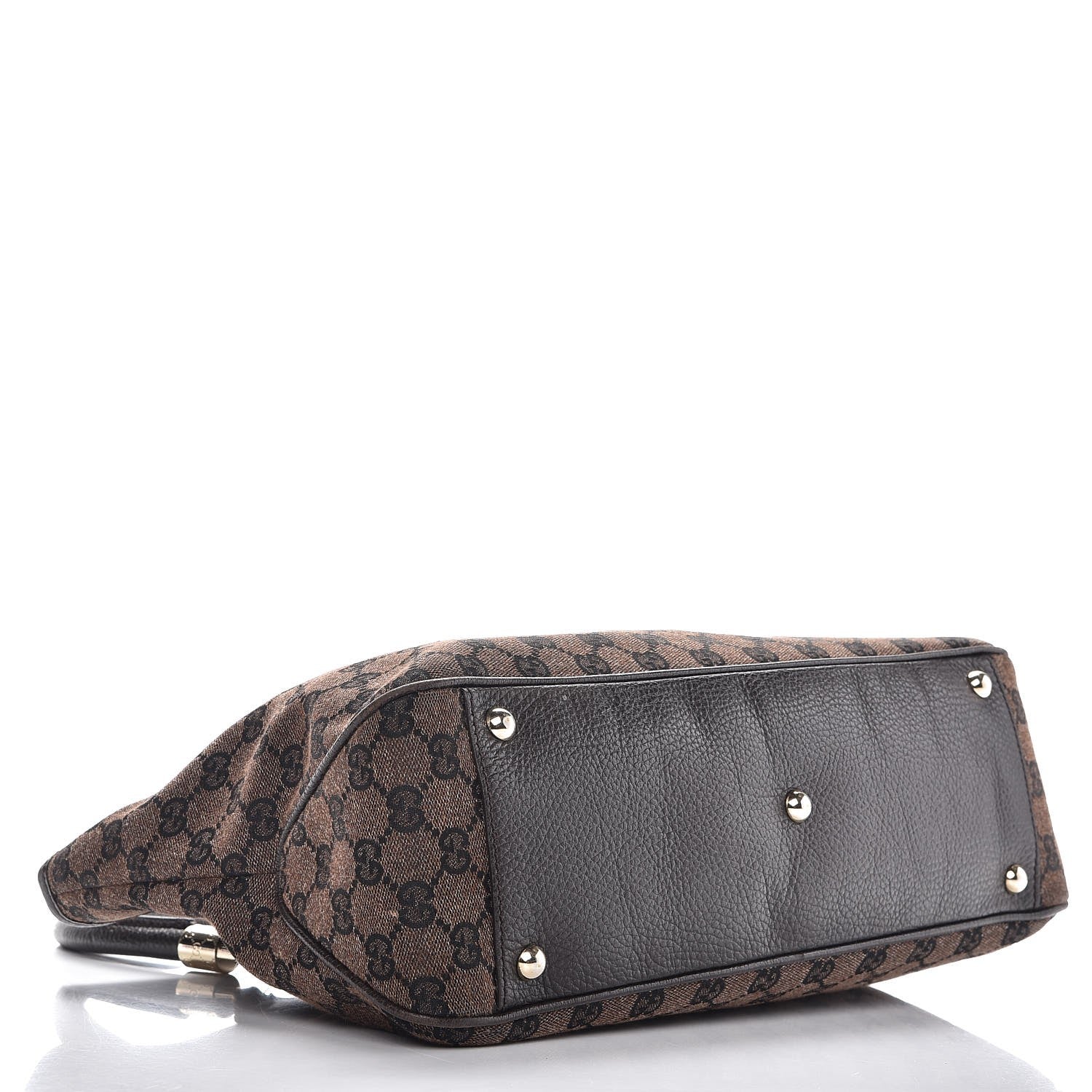 Gucci Monogram Medium Tote Dark Brown 4 of 10