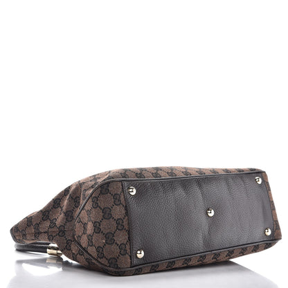 Gucci Monogram Medium Tote Dark Brown 4 of 10