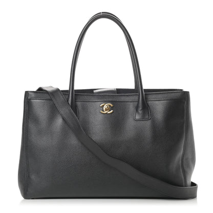 Chanel Calfskin Cerf Executive Shopper Tote Black 1 of 16