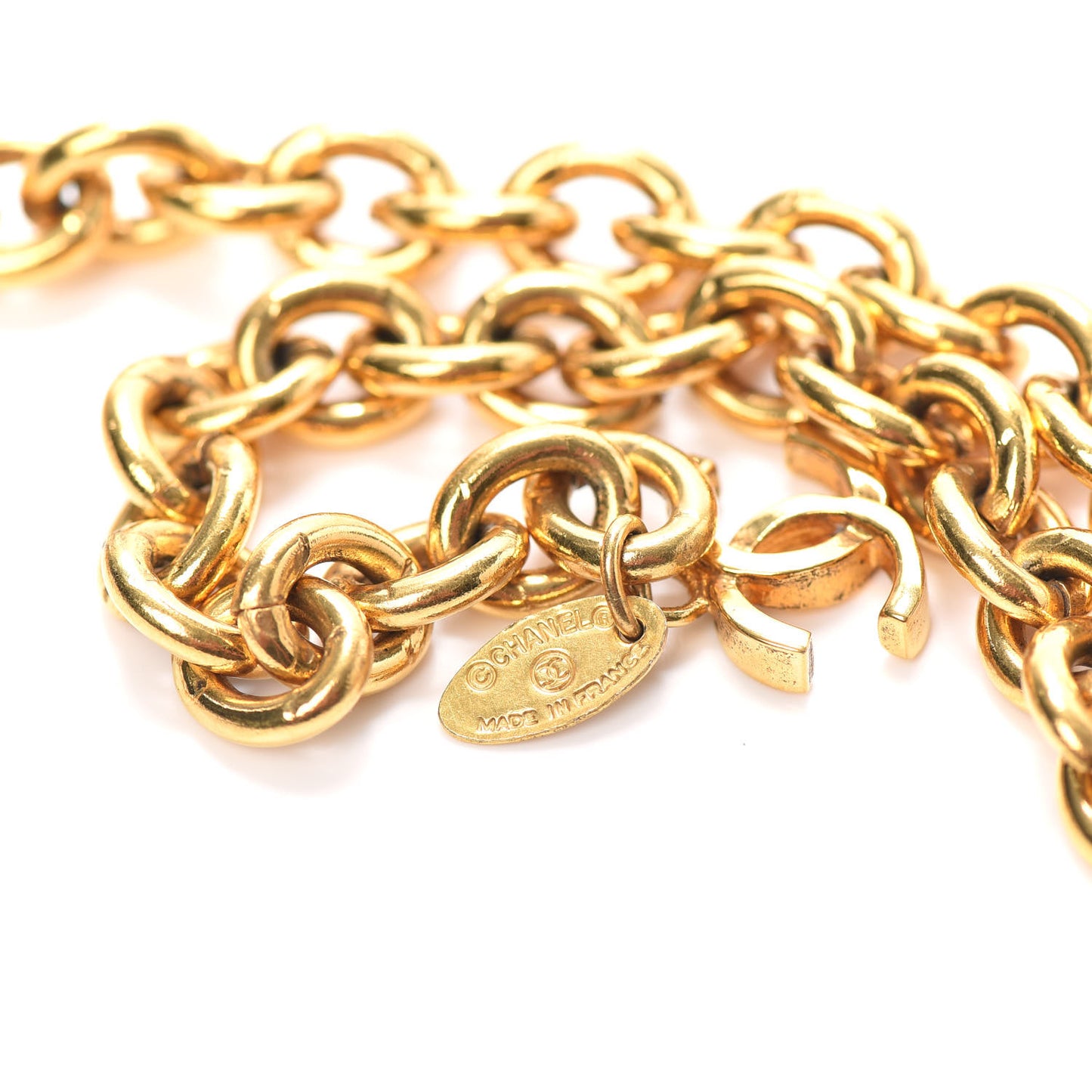 Chain CC Belt Gold