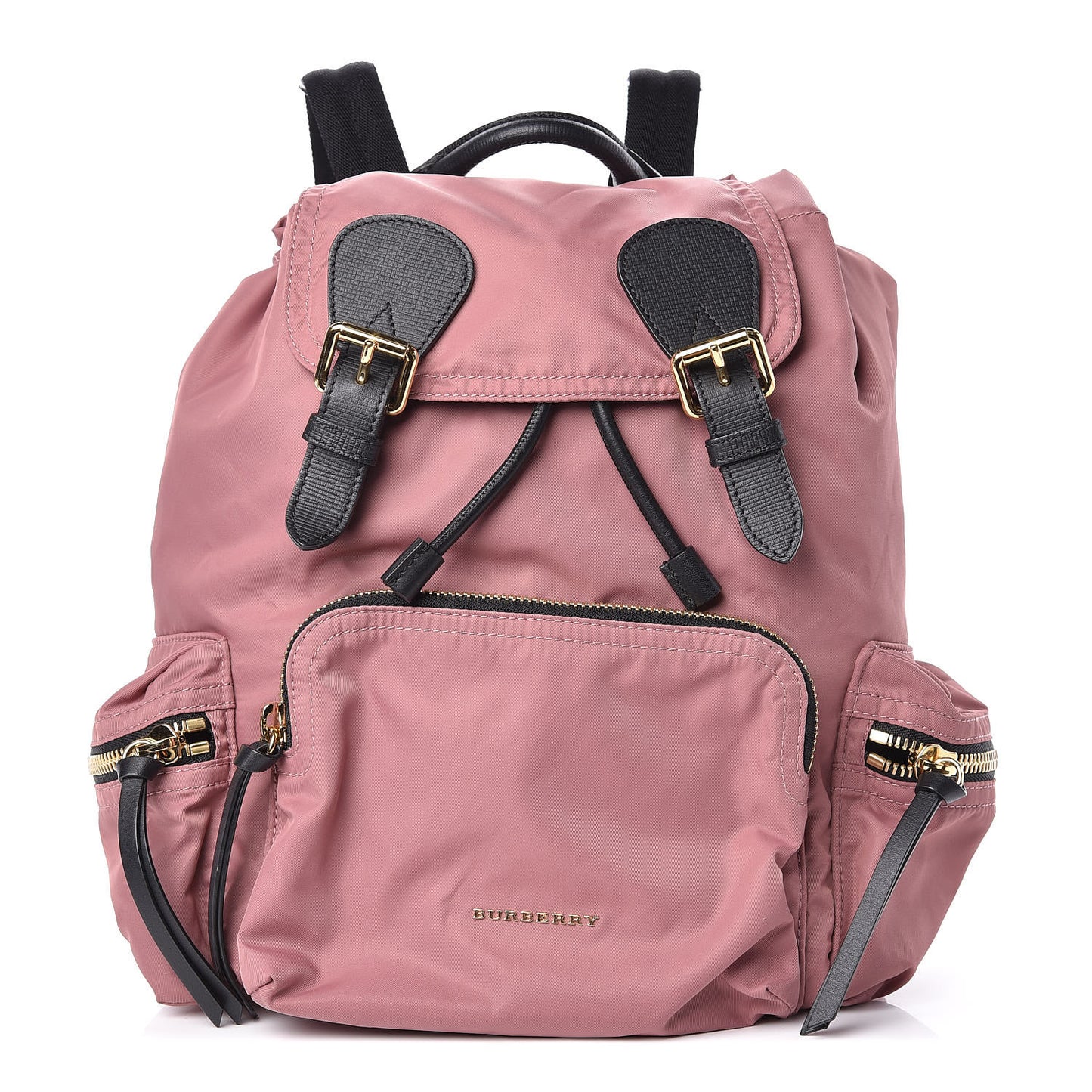 Nylon Medium Rucksack Backpack Mauve Pink