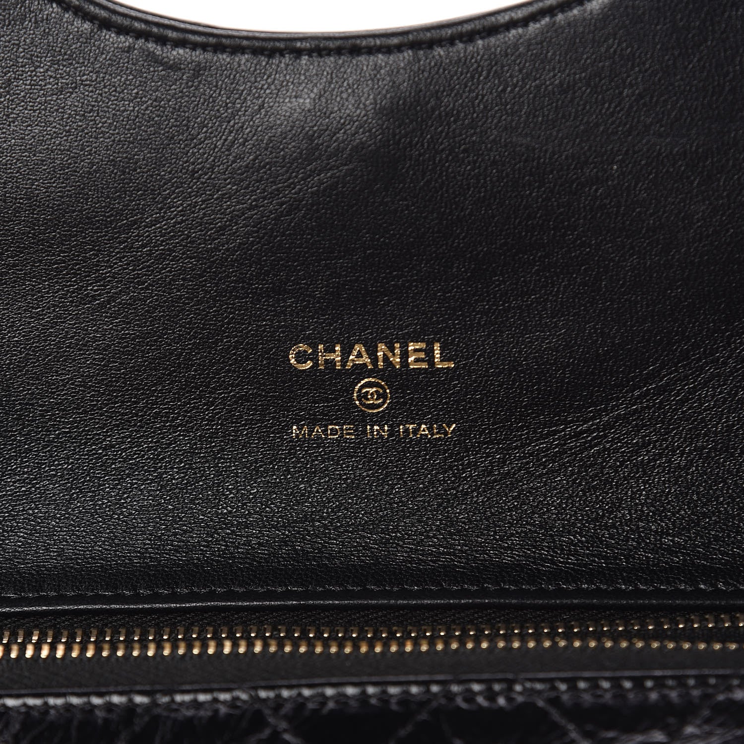 Chanel Shiny Crumpled Calfskin Small 31 Pouch Black 6 of 8