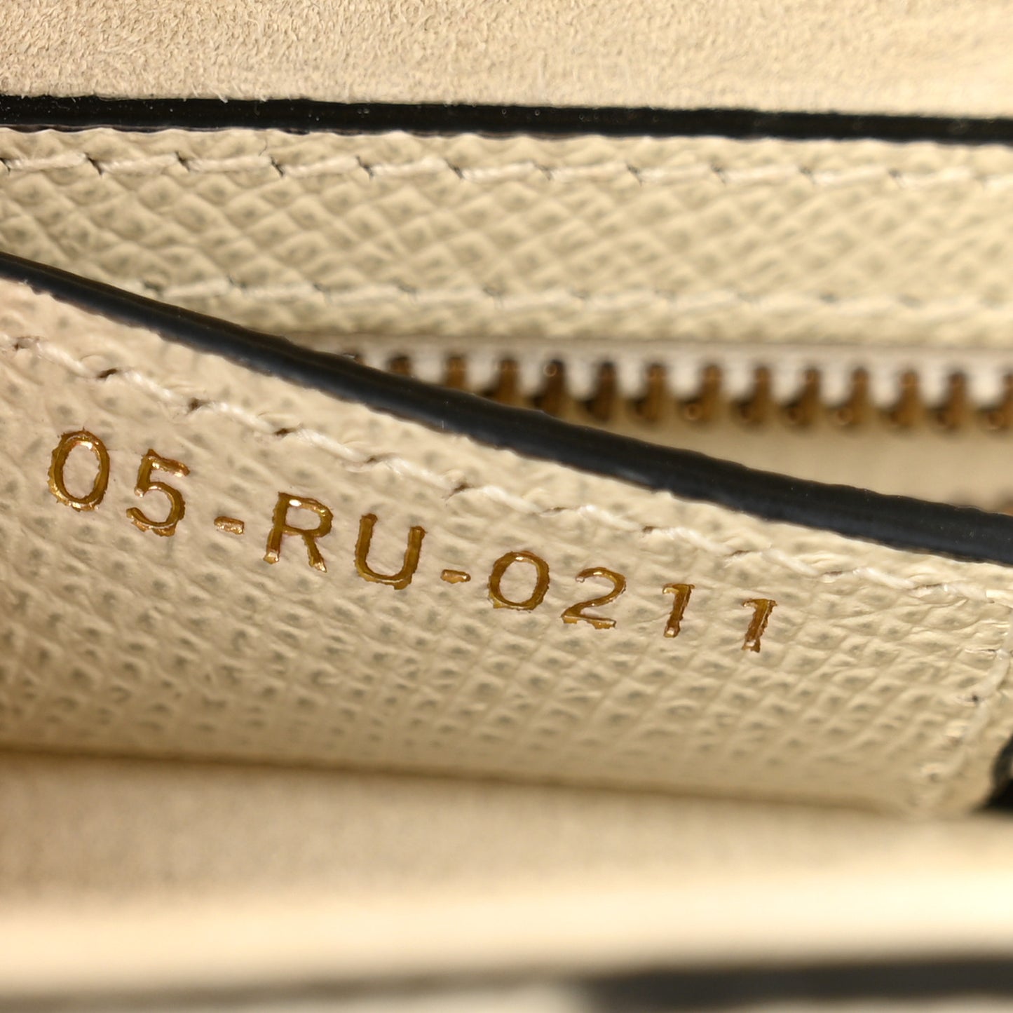 Grained Calfskin Saddle Bag White