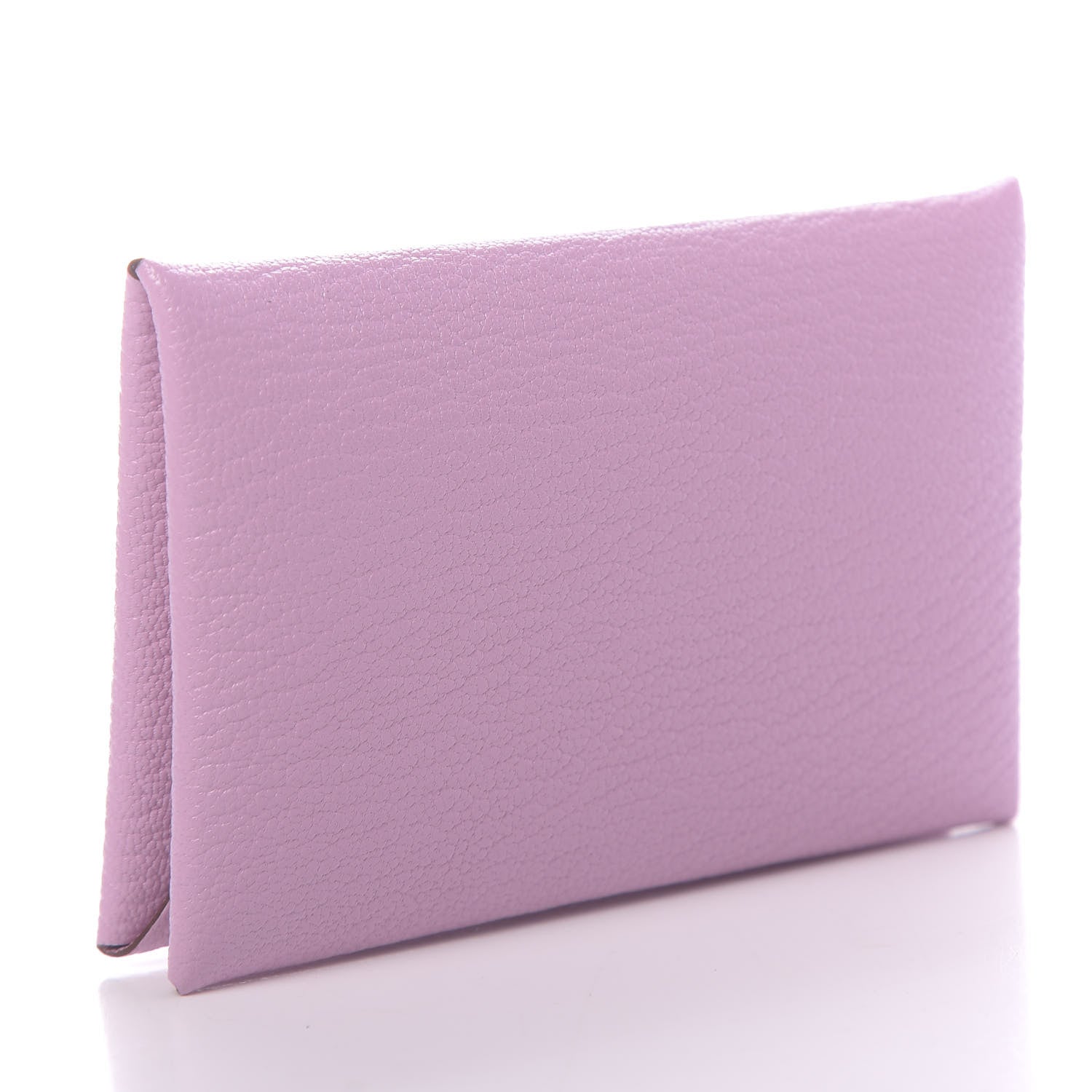 Hermes Chevre Mysore Calvi Card Case Mauve Sylvestre 3 of 8