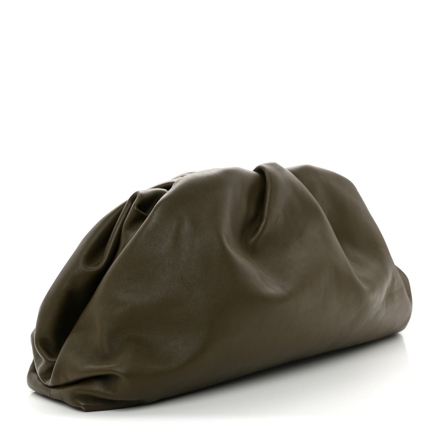 Bottega Veneta Smooth Butter Calf The Pouch Oversized Clutch Mustard 3 of 11