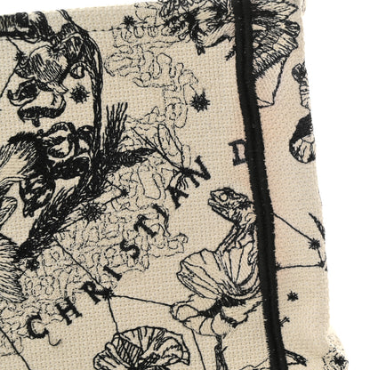 Christian Dior Canvas Zodiac Toile De Jouy Embroidered Medium Book Tote Latte 10 of 13