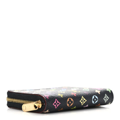 Louis Vuitton Monogram Multicolor Zippy Coin Purse Black Violet 4 of 6
