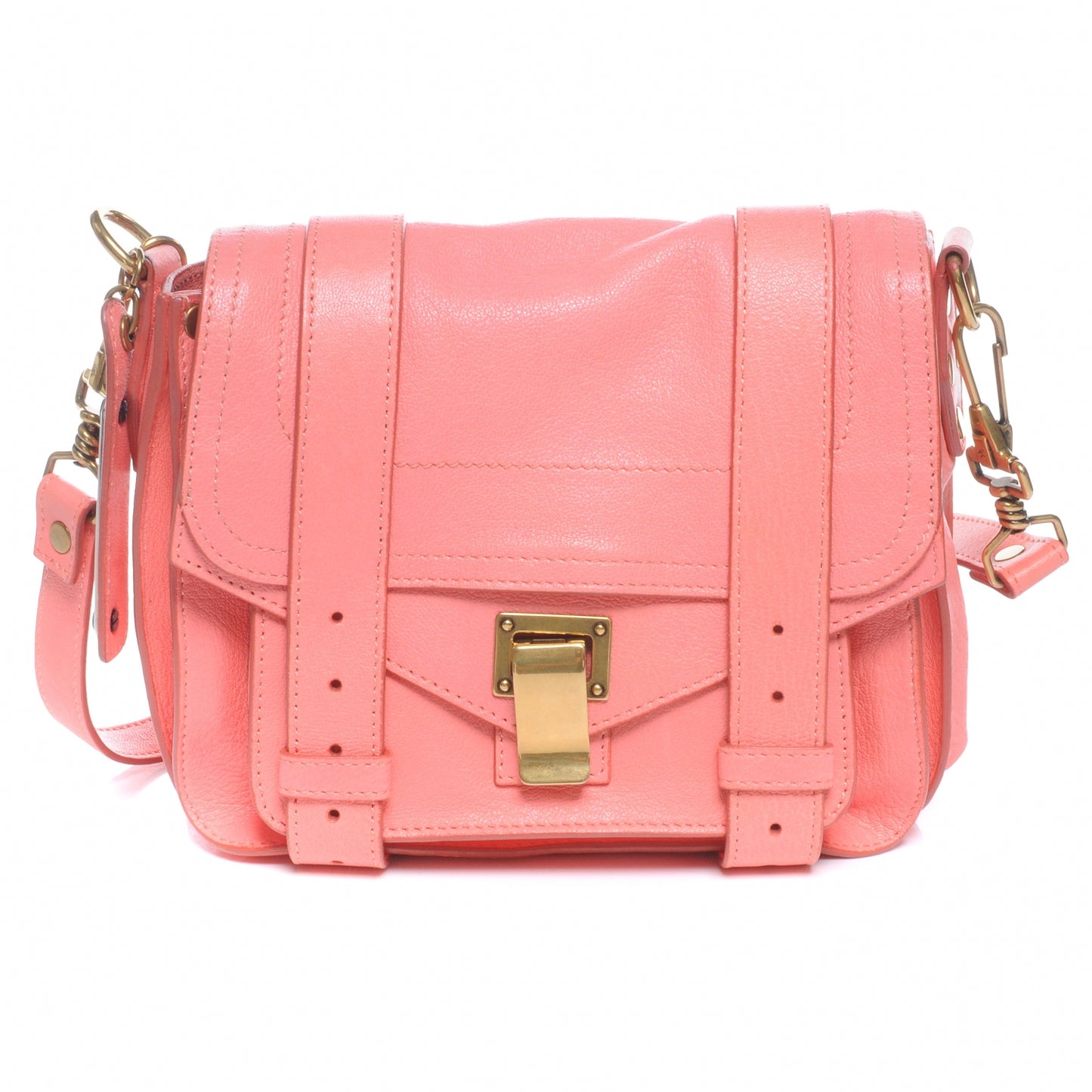 Lambskin PS1 Small Satchel Coral