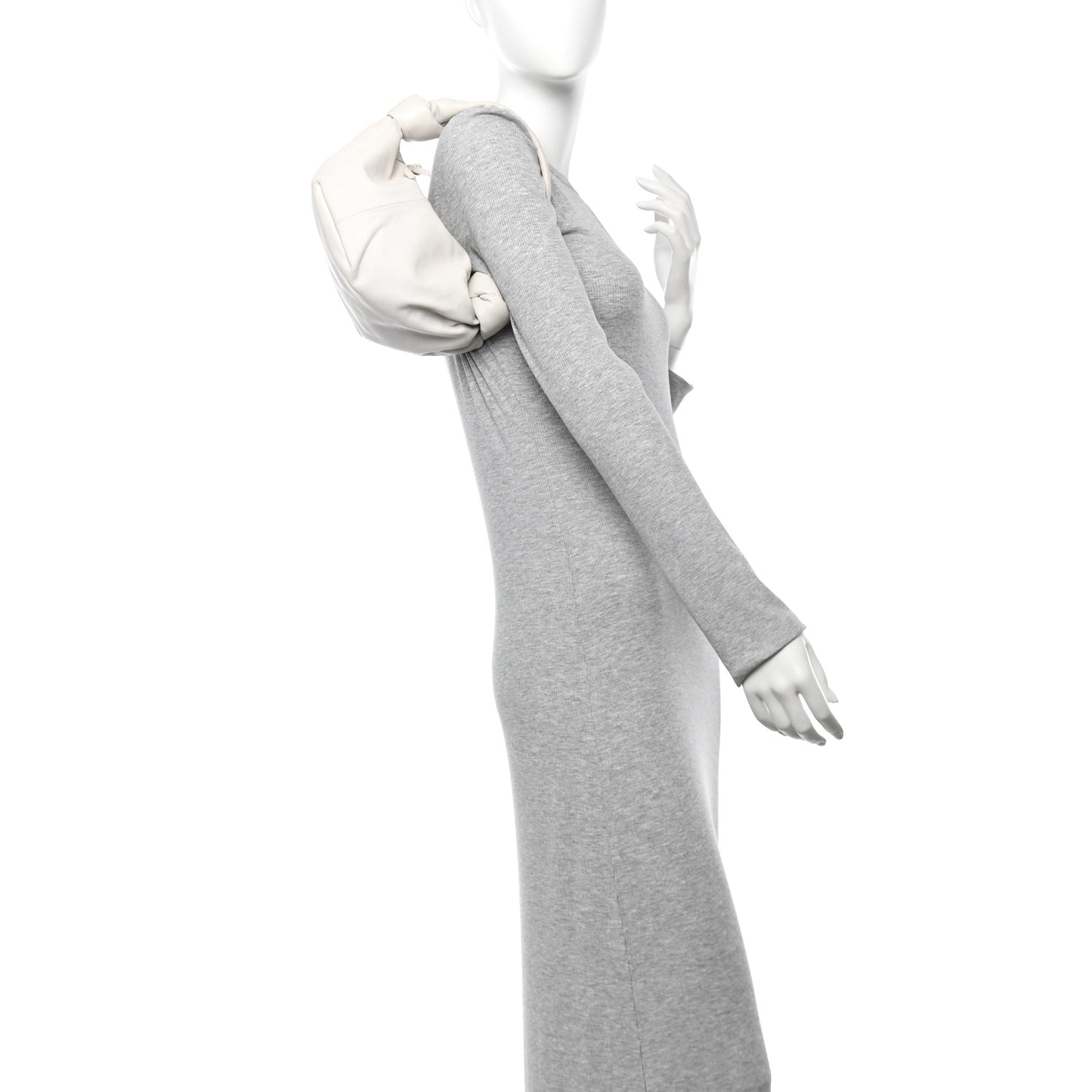 Calfskin Mini Double Knot Bag White