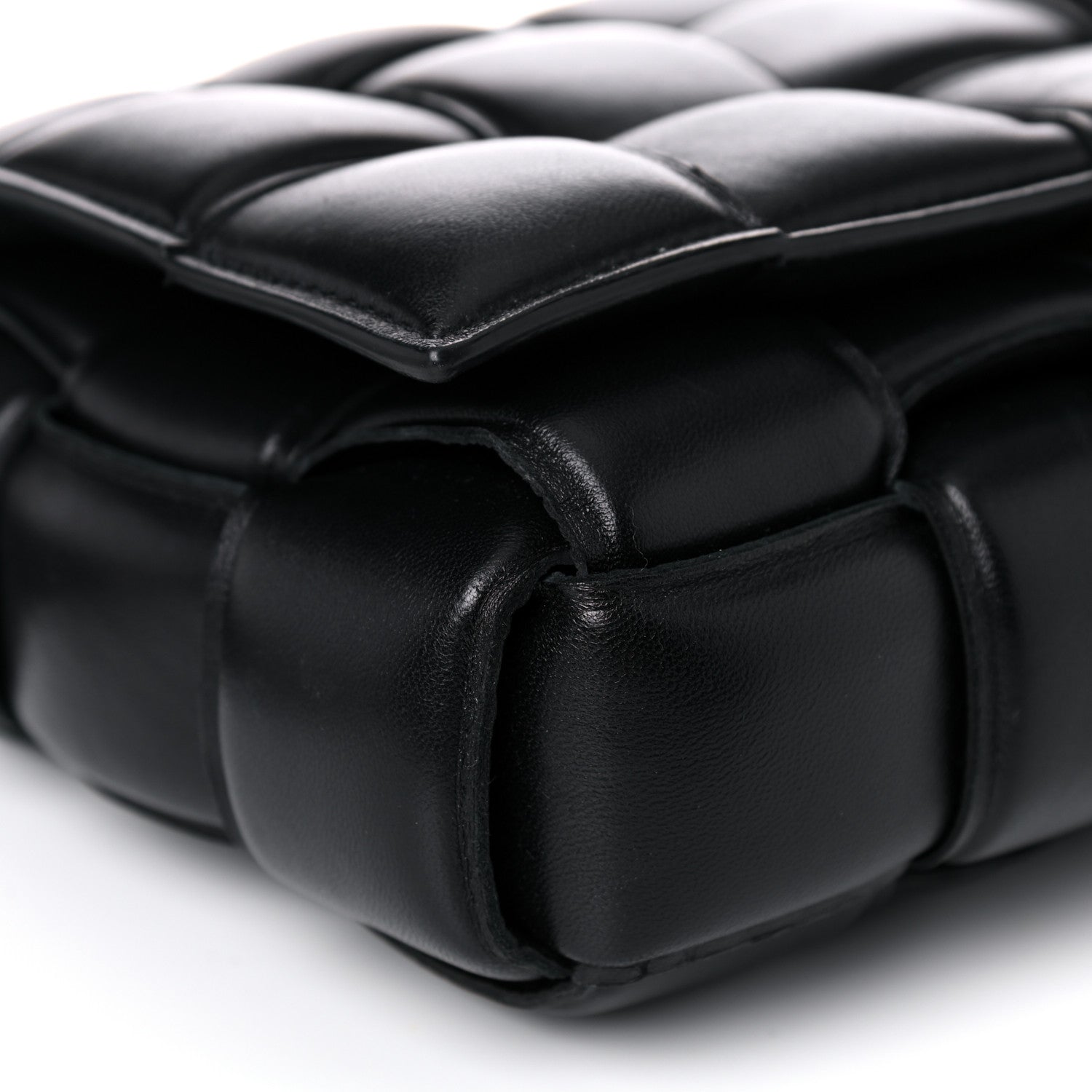 Bottega Veneta Nappa Maxi Intreccio Padded Cassette Crossbody Bag Black 8 of 18