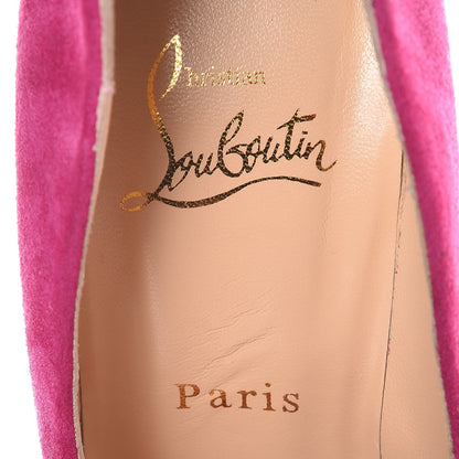 Christian Louboutin Suede Drapesse 160 Pumps 38.5 Grenadine 8 of 14