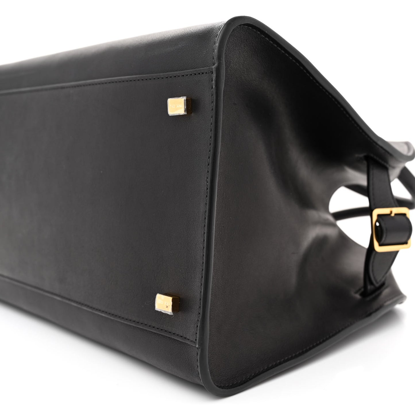 Polished Saddle Calfskin Soft Margaux 12 Black