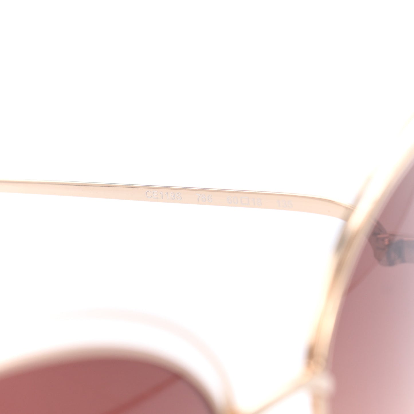 Oversized Round Carlina Sunglasses CE119S Gold