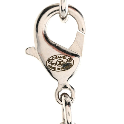 Chanel Crystal Timeless CC Necklace Silver 6 of 6