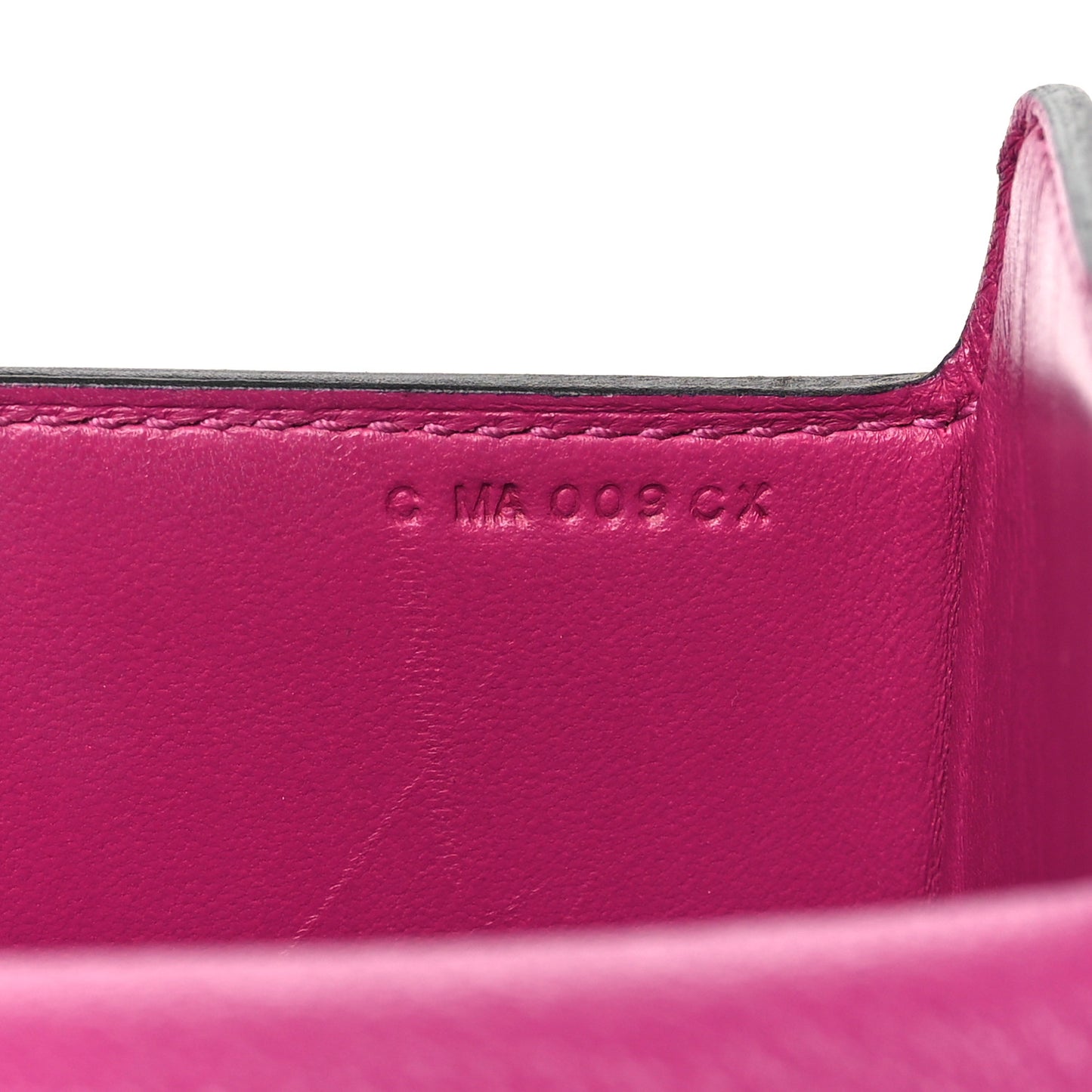 Chevre Mysore Enamel Cinhetic Boxy Top Handle Bag Rose Pourpre