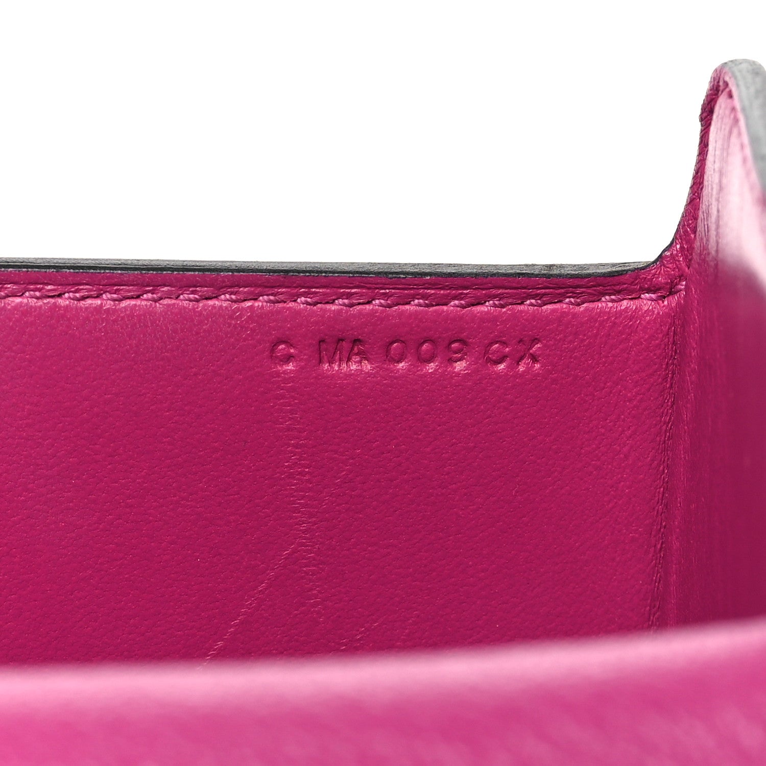 Hermes Chevre Mysore Enamel Cinhetic Boxy Top Handle Bag Rose Pourpre 7 of 10