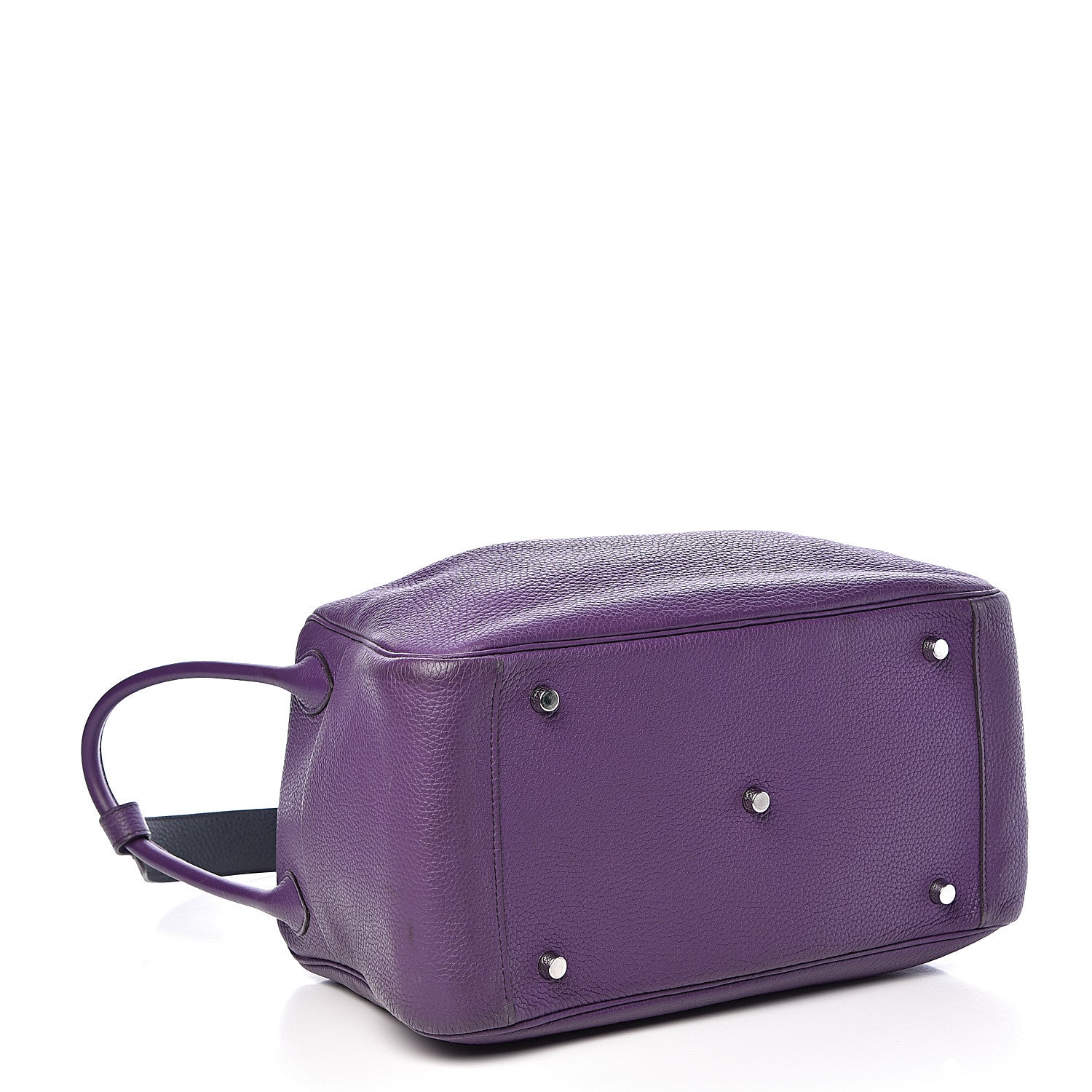 Hermes Taurillon Clemence Eclat Lindy 34 Ultraviolet Bleu Obscur 4 of 11