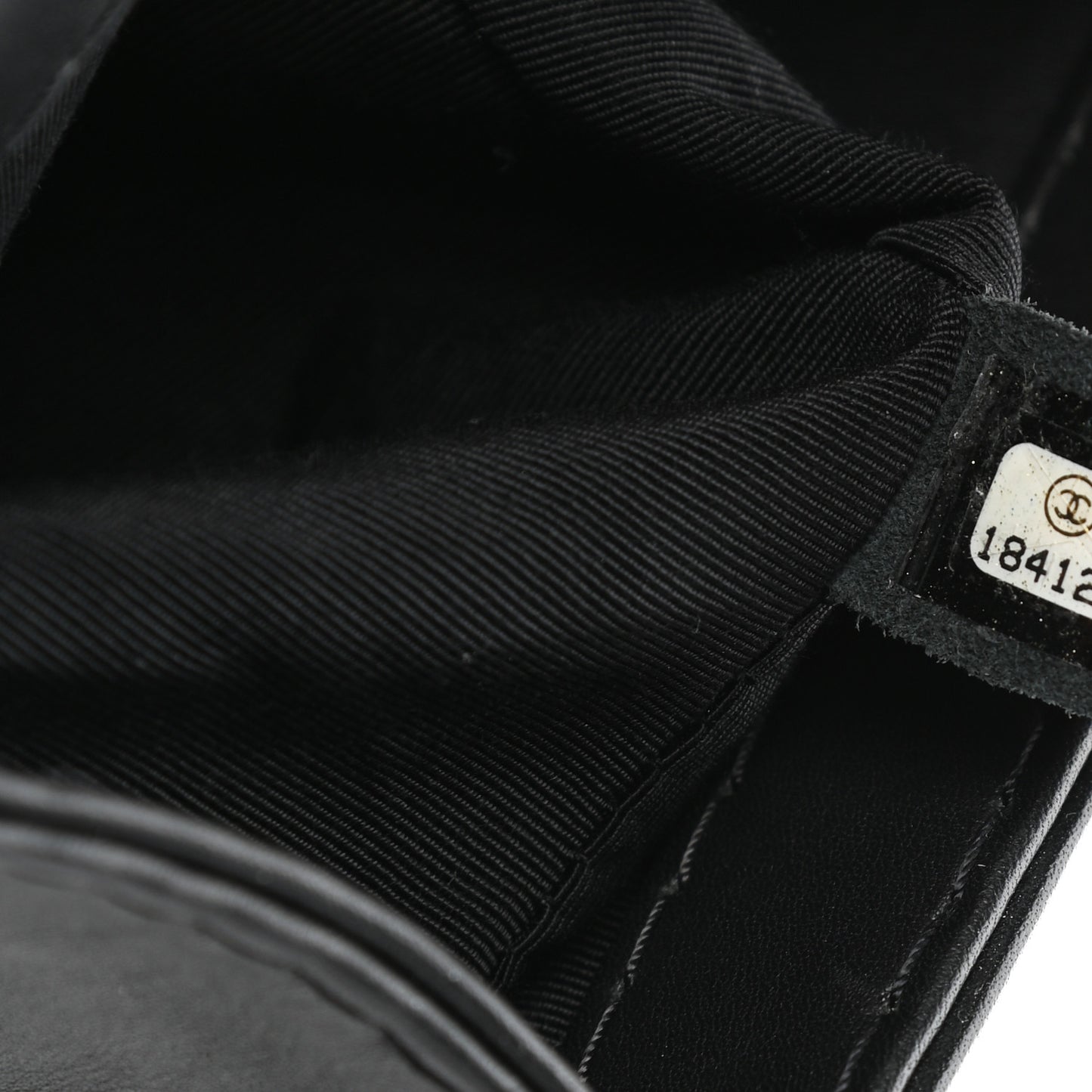 Calfskin Double Stitch Medium Boy Flap Black