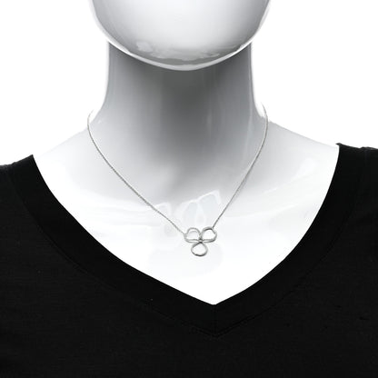 Tiffany Platinum Diamond Large Paper Flowers Pendant Necklace 2 of 6