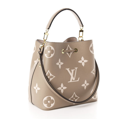 Louis Vuitton Empreinte Monogram Giant Neonoe MM Tourterelle Creme 4 of 11